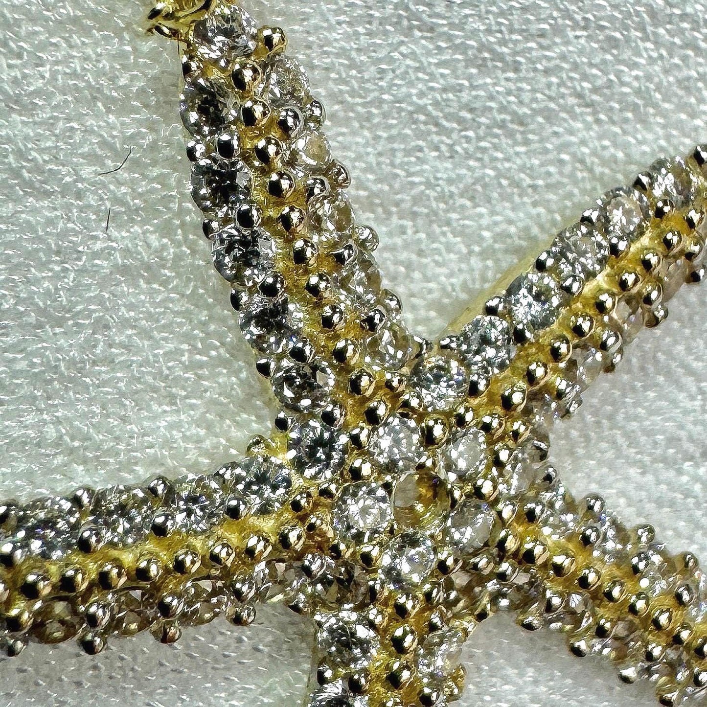 14K Solid Gold Starfish Necklace
